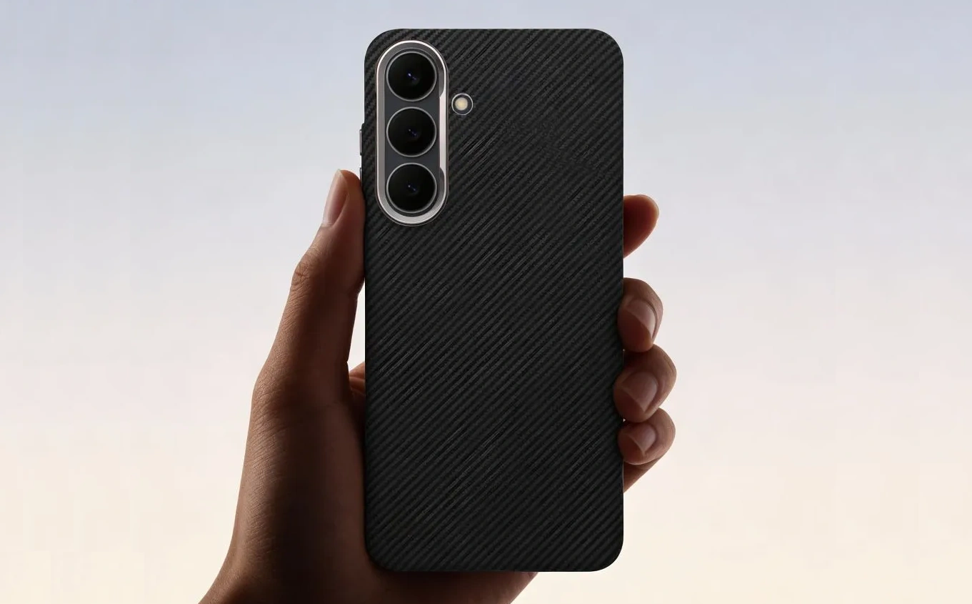 Smart Samsung Galaxy S26+ Kevlar MagSafe dėklas, juoda, 6 nuotrauka